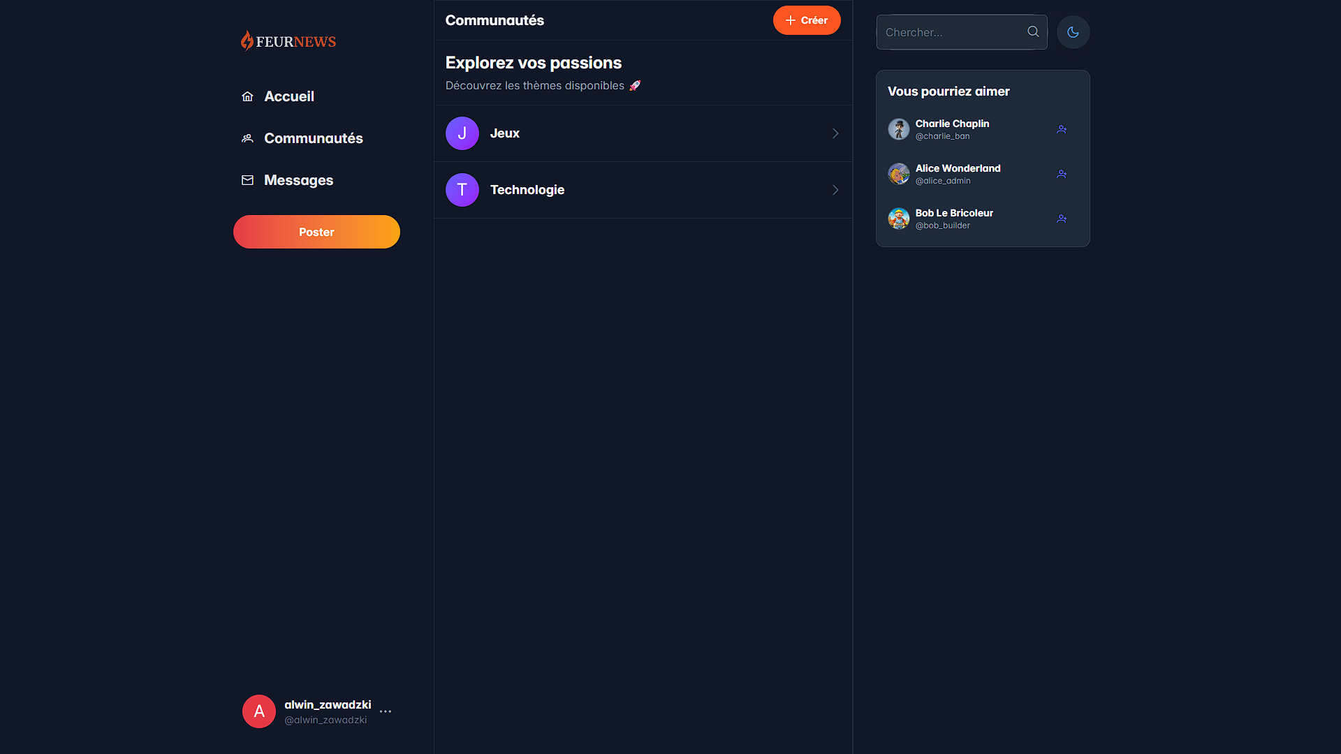 FeurNews Communities Page