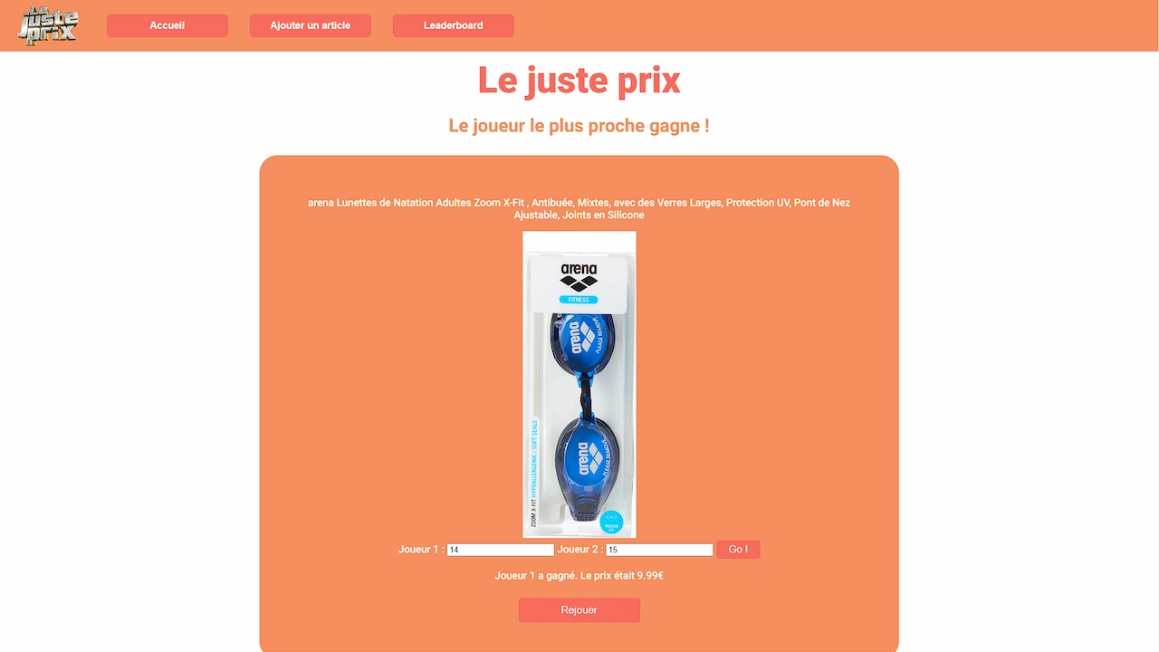 Le Juste Prix Multiplayer Page